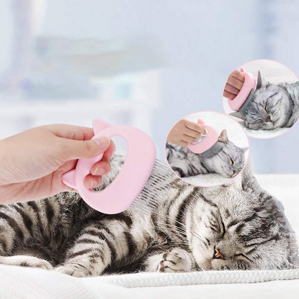 Cat Comb Pet Short & Long Hair Removal Massaging Comb Brush Grooming