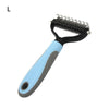 DUAL-HEAD SAFE PET DEMATTING COMB