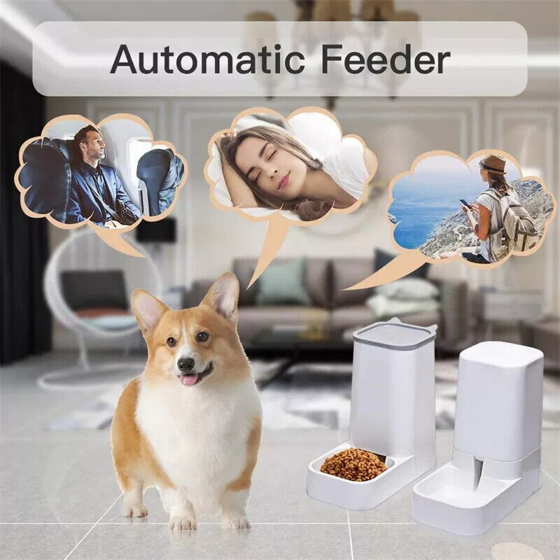 AUTOMATIC PET FEEDER AND WATER DISPENSER