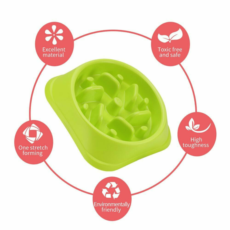 PETS SLOW FEEDER DOG BOWL