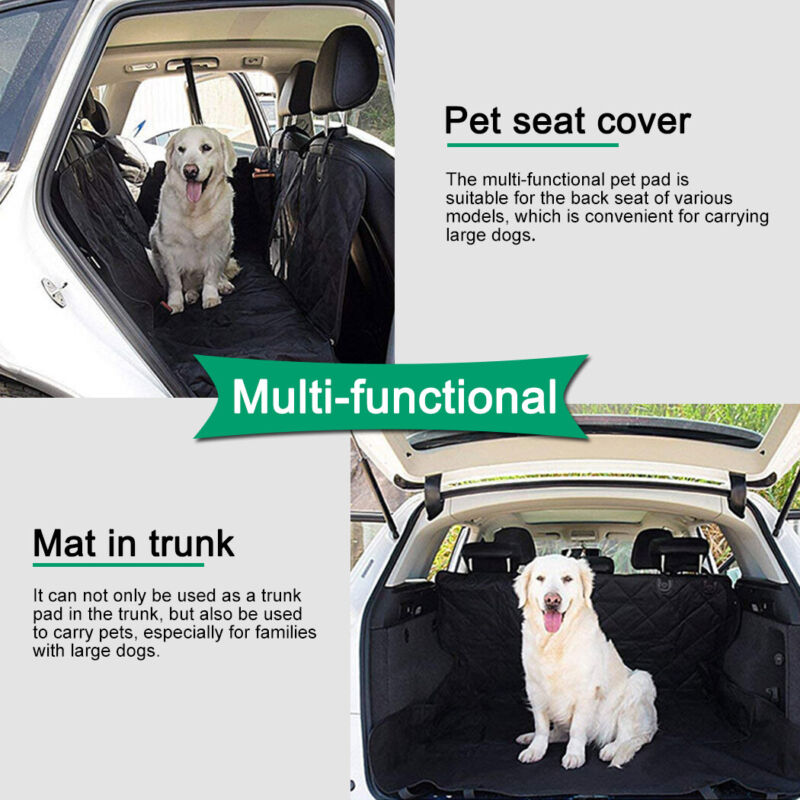 WATERPROOF PET CAR SEAT COVER WITHOUT MESH WINDOW + FREE BUCKLE LEASH