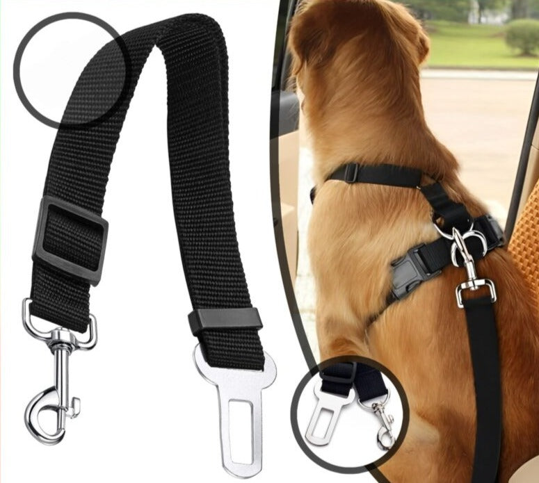 ADJUSTABLE PET DOG TRAVEL SAFETY CAR VEHICLE SEAT BELT HARNESS LEAD PET SEATBELT