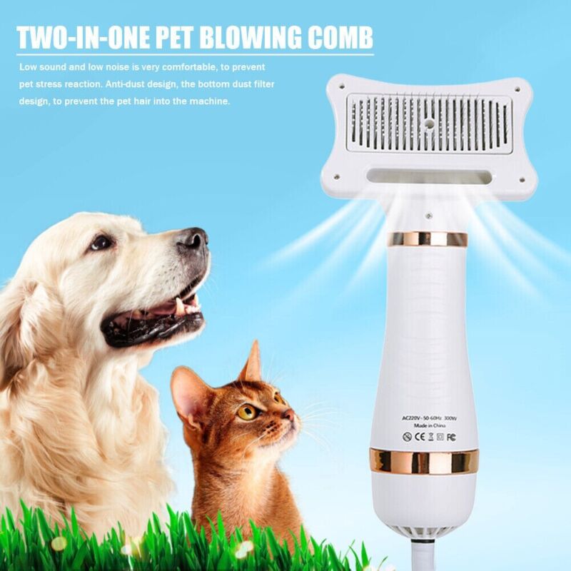 2-IN-1 PET HAIR DRYER BRUSH