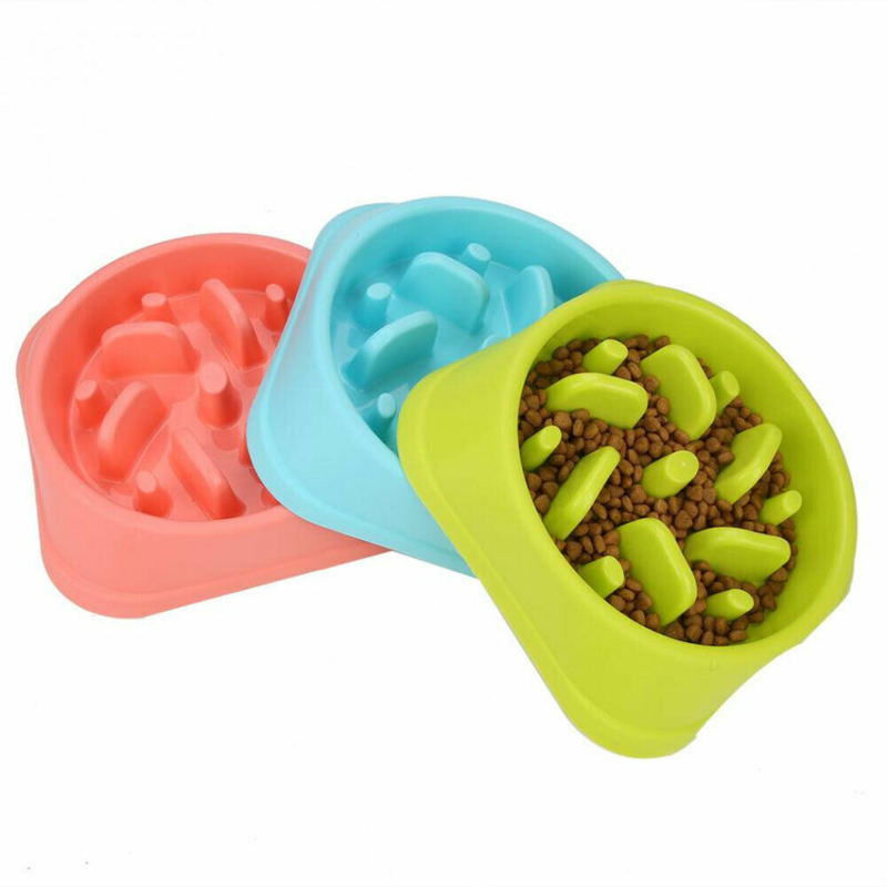 PETS SLOW FEEDER DOG BOWL