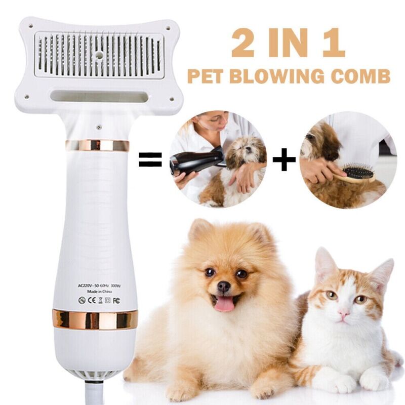2-IN-1 PET HAIR DRYER BRUSH