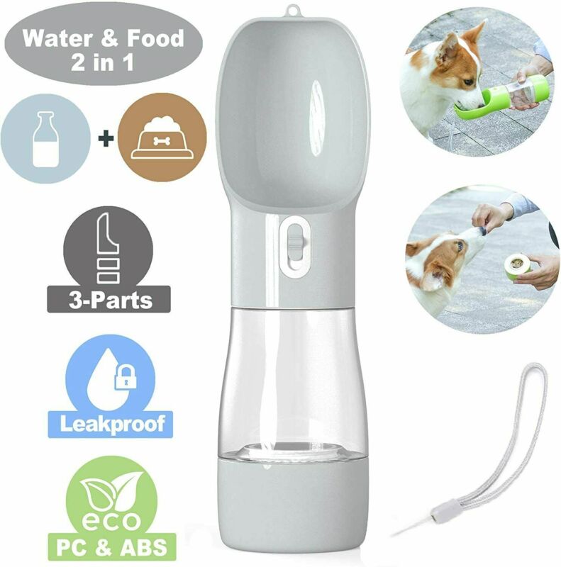 TRAVEL PET WATER & TREAT BOTTLE